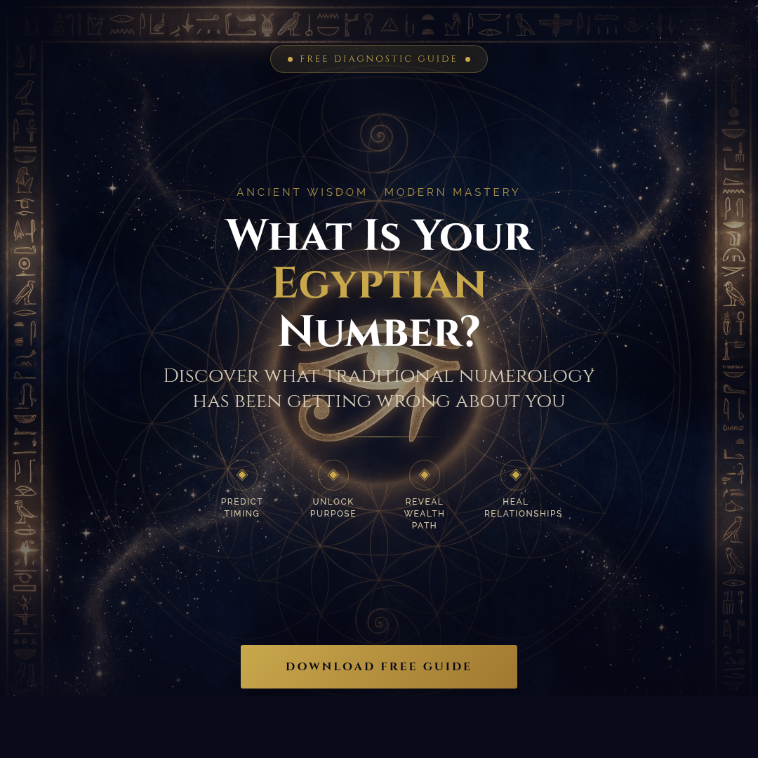 Egyptian Numerology Diagnostic Guide
